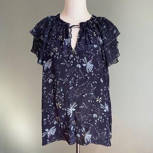 Velvet by Graham Spencer Floral Blouse M
